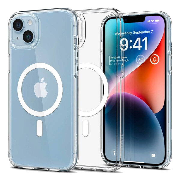 Spigen - Ultra Hybrid Backcover MagSafe voor Apple iPhone 14 - White