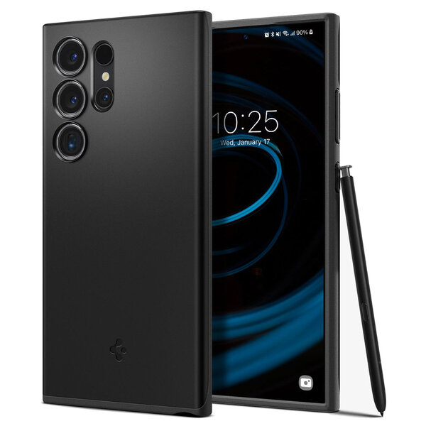 Spigen - Thin Fit Backcover voor Samsung Galaxy S24 Ultra - Black