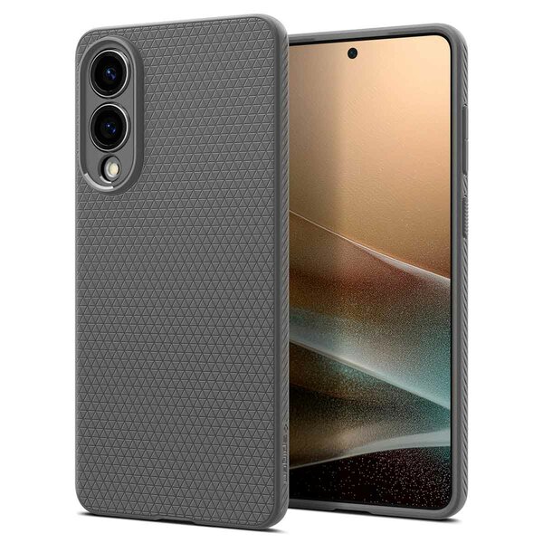 Spigen - Liquid Air Backcover voor Samsung Galaxy S25 Edge - Marble Grey