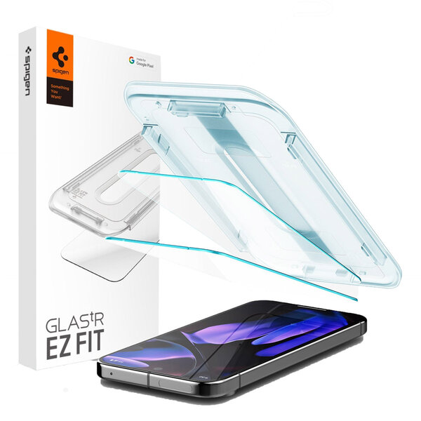 Spigen - GLAStR EZ Fit Screenprotector 2 Pack + Applicator voor Google Pixel 9 Pro XL / 10 Pro XL - Transparent