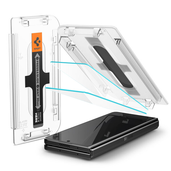 Spigen - GLAStR EZ Fit Screenprotector + Applicator voor Samsung Galaxy Z Fold 5 - Transparent