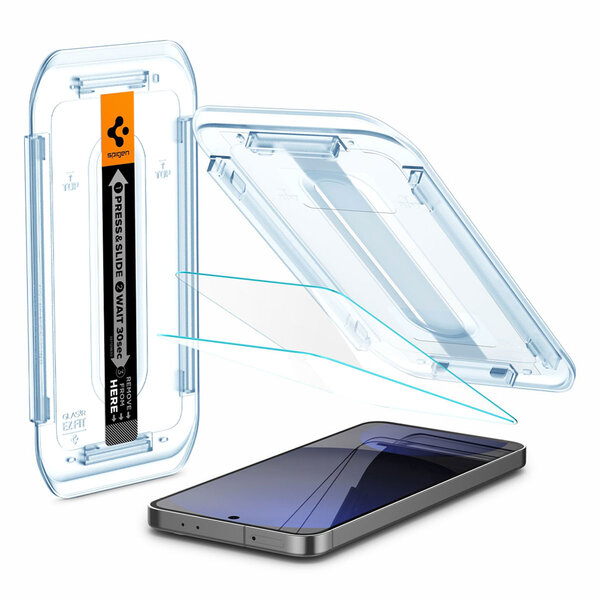 Spigen - GLAStR EZ Fit Screenprotector + Applicator voor Samsung Galaxy A56 / S24 FE - Transparent