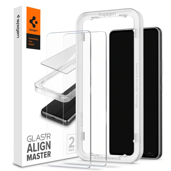 Spigen - GLAStR EZ Fit Screenprotector + Applicator voor Samsung Galaxy A53 - Transparent