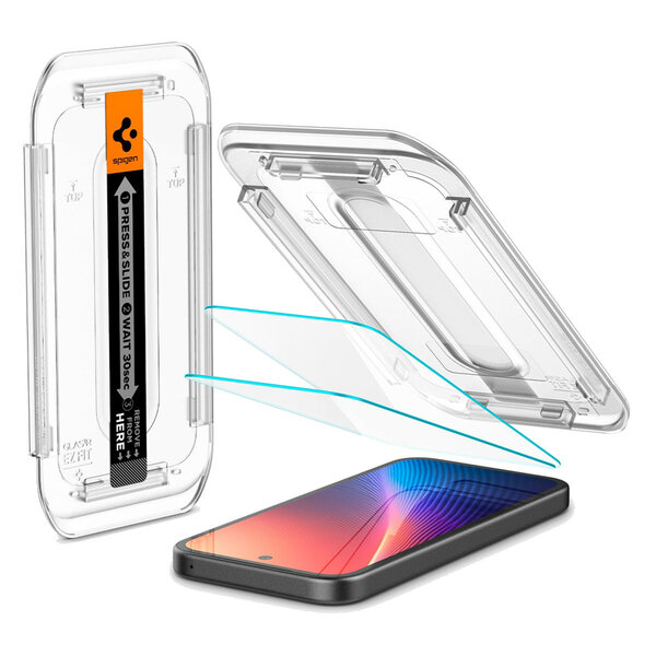 Spigen - GLAStR EZ Fit Screenprotector + Applicator voor Google Pixel 9a - Transparent