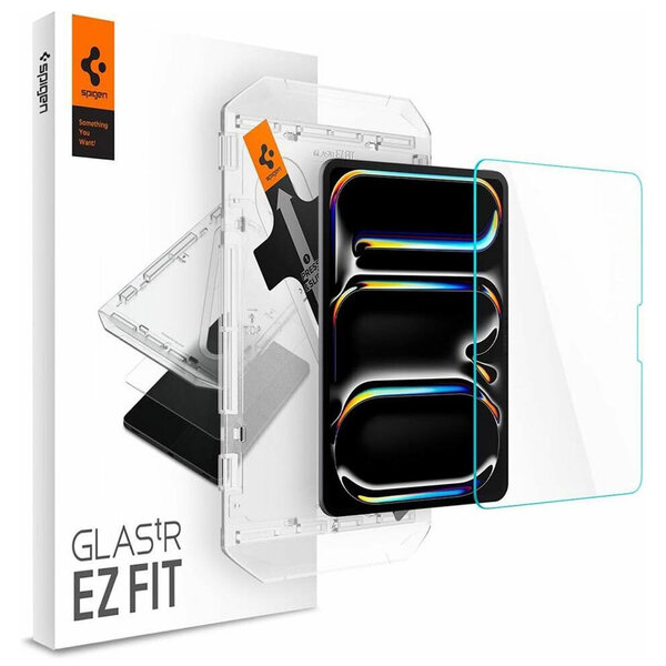 Spigen - GLAStR EZ Fit Screenprotector + Applicator voor Apple iPad Pro 11 (2024) M4 - Transparent