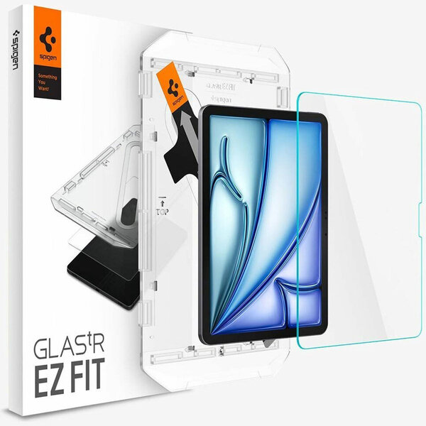 Spigen - GLAStR EZ Fit Screenprotector + Applicator voor Apple iPad Air 11 inch (2025) M3 / (2024) M2 - Transparent