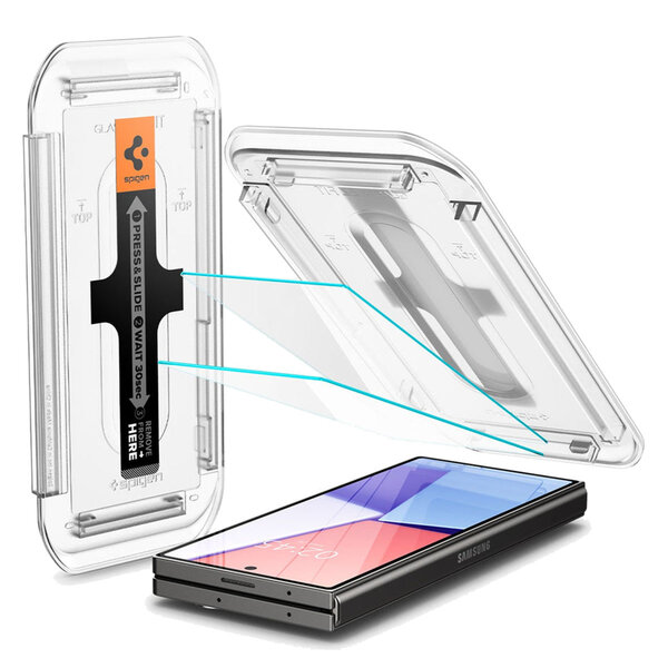 Spigen - GLAStR EZ Fit Screenprotector + Applicator 2-pack voor Samsung Galaxy Z Fold 6 - Transparent