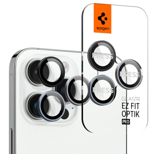 Spigen - GLAStR EZ Fit Optik Camera Protector 2 Pack voor Apple iPhone 15 Pro / 15 Pro Max - Zero One