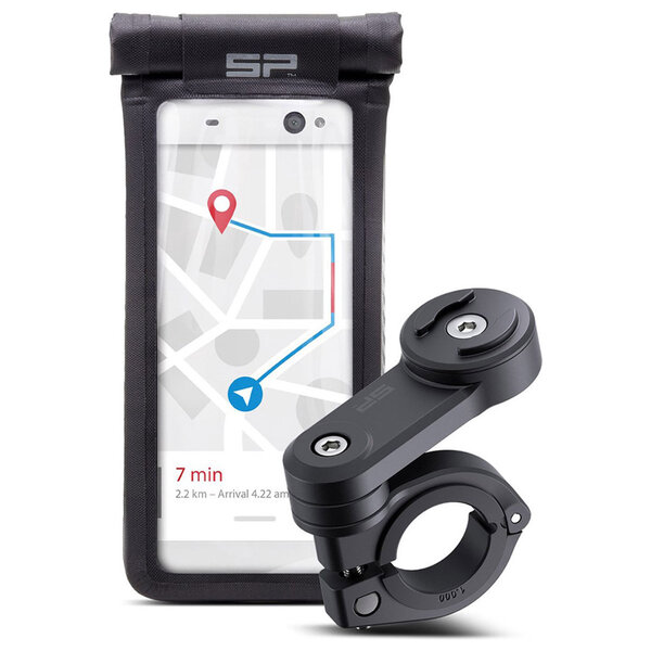 SP Connect - Moto Bundle LT - Mount en Universal Case SPC+ - Motor(fiets) - Spatwaterdicht - Universeel - Black