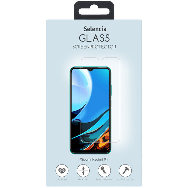 Selencia - Tempered Glass Screenprotector voor Xiaomi Redmi 9T - Transparent