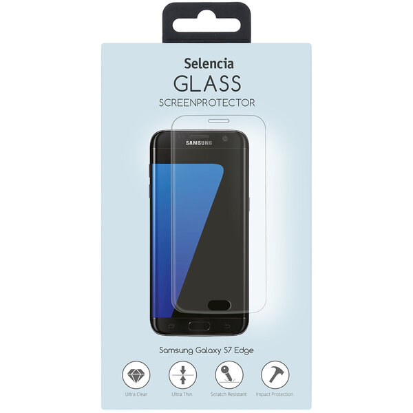 Selencia - Tempered Glass Screenprotector voor Samsung Galaxy S7 Edge - Transparent
