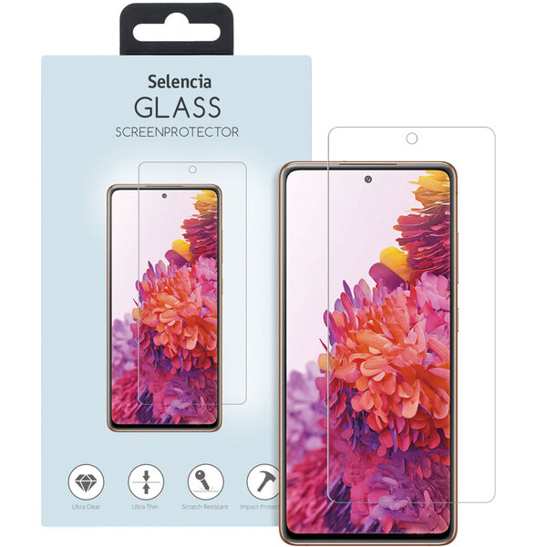 Selencia - Tempered Glass Screenprotector voor Samsung Galaxy S20 FE - Transparent