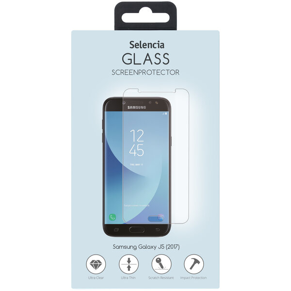 Selencia - Tempered Glass Screenprotector voor Samsung Galaxy J5 (2017) - Transparent