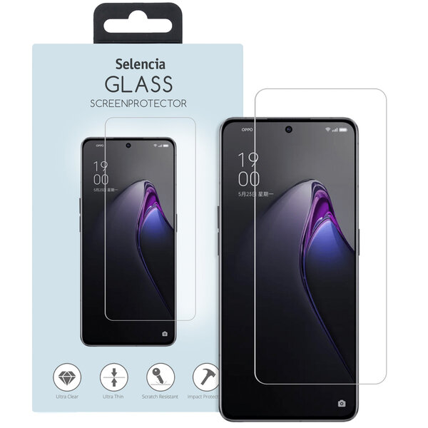 Selencia - Tempered Glass Screenprotector voor OPPO Reno 8 Pro 5G - Transparent
