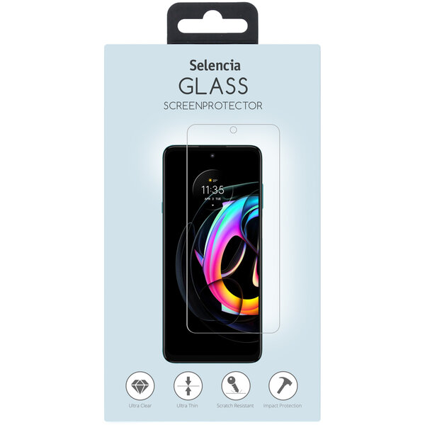 Selencia - Tempered Glass Screenprotector voor Motorola Edge 20 Lite - Transparent