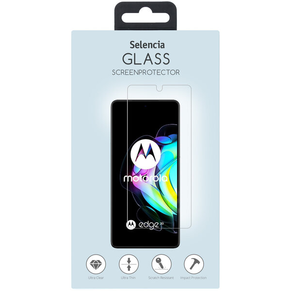Selencia - Tempered Glass Screenprotector voor Motorola Edge 20 - Transparent