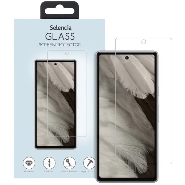 Selencia - Tempered Glass Screenprotector voor Google Pixel 7a - Transparent
