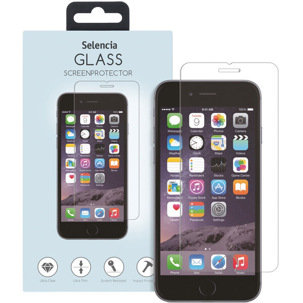 Selencia - Tempered Glass Screenprotector voor Apple iPhone SE (2022 / 2020) - Transparent
