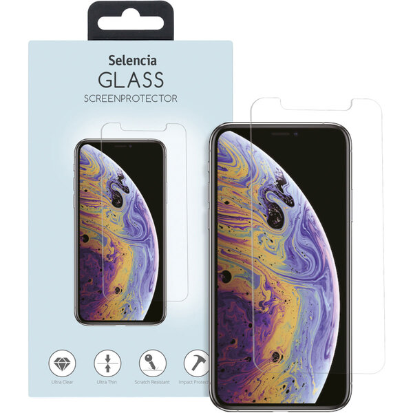 Selencia - Tempered Glass Screenprotector voor Apple iPhone 11 Pro Max / Xs Max - Transparent