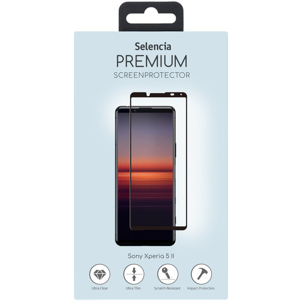 Selencia - Tempered Glass Premium Screenprotector voor Sony Xperia 5 II - Transparent