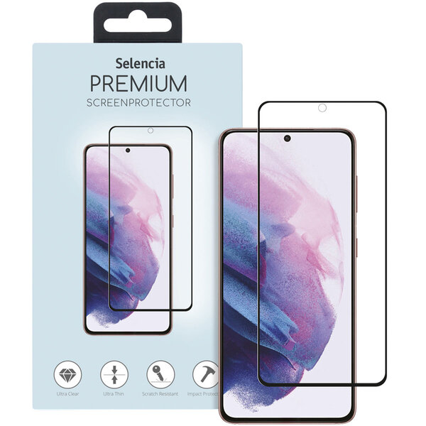 Selencia - Tempered Glass Premium Screenprotector voor Samsung Galaxy S21 Plus - Transparent