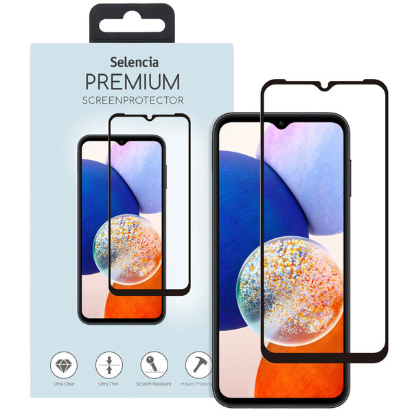 Selencia - Tempered Glass Premium Screenprotector voor Samsung Galaxy A14 (5G/4G) - Transparent