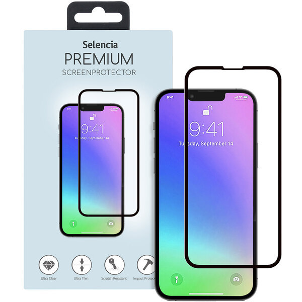 Selencia - Tempered Glass Premium Screenprotector voor Apple iPhone 13 Mini - Transparent
