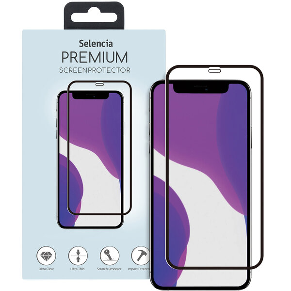 Selencia - Tempered Glass Premium Screenprotector voor Apple iPhone 12 (Pro) - Transparent