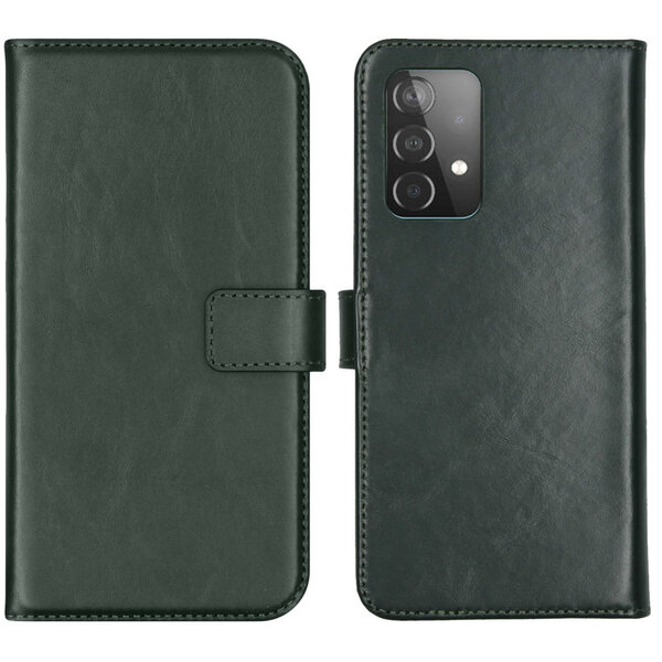 Selencia - Genuine Leather Case for Samsung Galaxy A52(s) (5G/4G) - Green