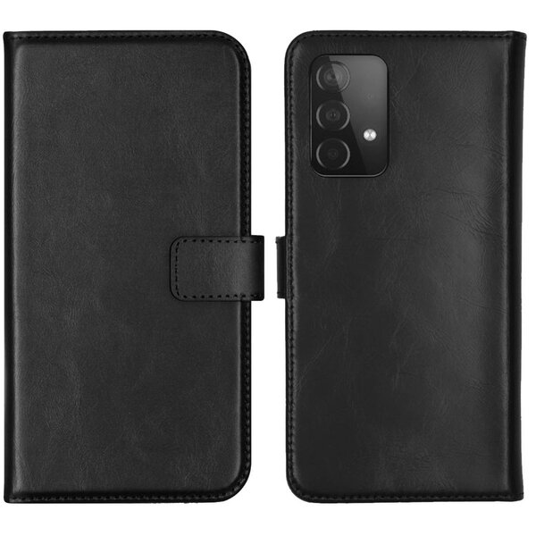 Selencia - Genuine Leather Case for Samsung Galaxy A52(s) (5G/4G) - Black