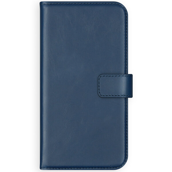 Selencia - Genuine Leather Bookcase voor Samsung Galaxy A21s - Blue