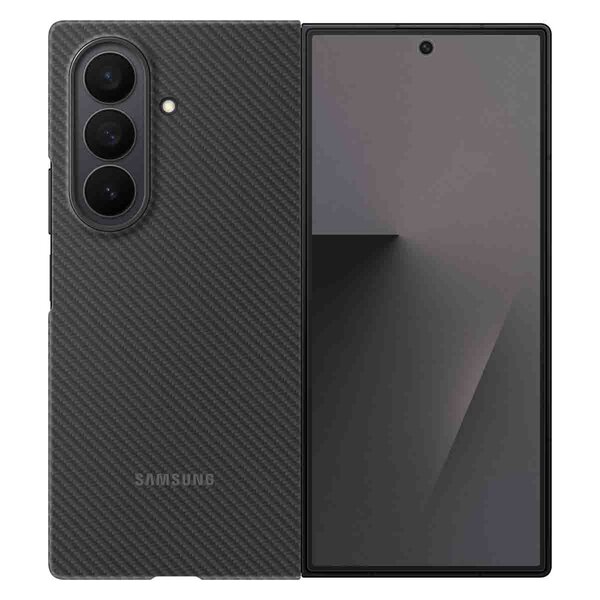 Samsung - Carbon Shield Case voor Samsung Galaxy Z Fold 7 - Black