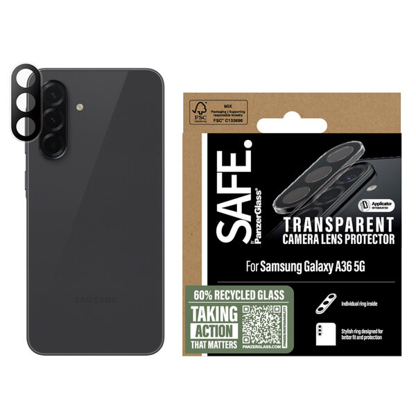 SAFE by PanzerGlass - SAFE. by PanzerGlass Camera Lens Protector voor Samsung Galaxy new A35 5G - Transparent