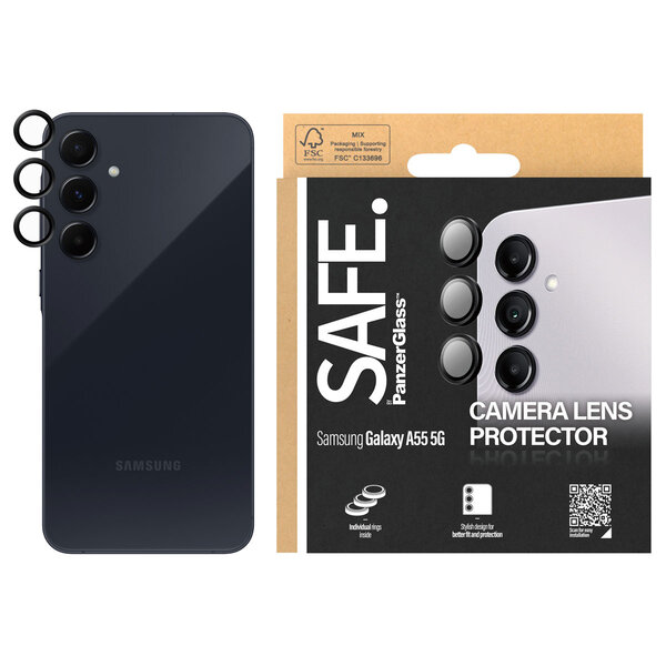 SAFE by PanzerGlass - Camera Protector Hoops voor Samsung Galaxy A55 - Transparent