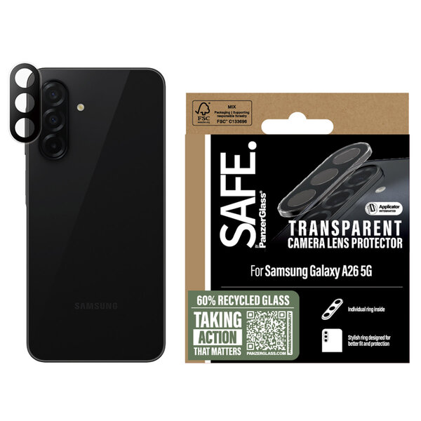 SAFE by PanzerGlass - Camera Lens Protector for Samsung Galaxy A26 - Transparent