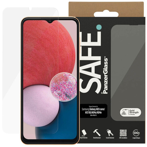 PanzerGlass - Screenprotector voor Samsung A13 (5G) / A04s - Transparent