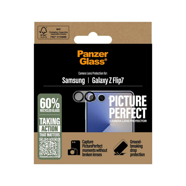 PanzerGlass - PicturePerfect Camera Lens Protector voor Samsung Galaxy Z Flip 7 - Transparent