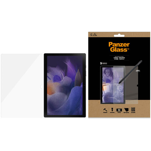 PanzerGlass - Case Friendly Screenprotector voor Samsung Galaxy Tab A8 - Transparent
