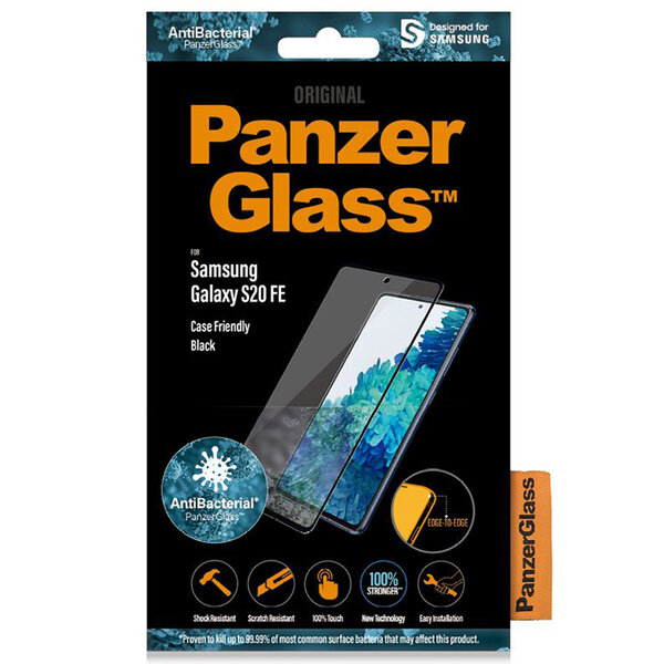 PanzerGlass - Anti-Bacterial Case Friendly Screenprotector voor Samsung Galaxy S20 FE - Transparent