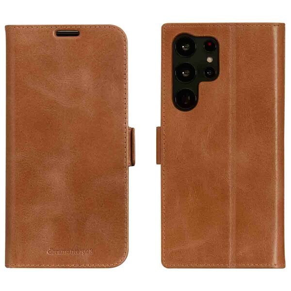 dbramante1928 - Copenhagen Bookcase voor Samsung Galaxy S23 Ultra - Brown