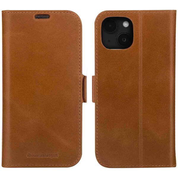 dbramante1928 - Copenhagen Bookcase voor Apple iPhone 15 - Brown