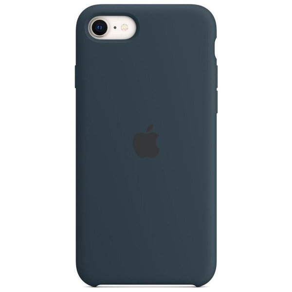 Apple - Silicone Backcover voor Apple iPhone SE (2022 / 2020) / 8 / 7 - Abyss Blue