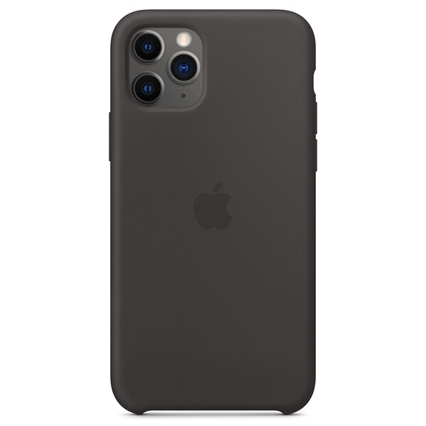 Apple - Silicone Backcover voor Apple iPhone 11 Pro - Black