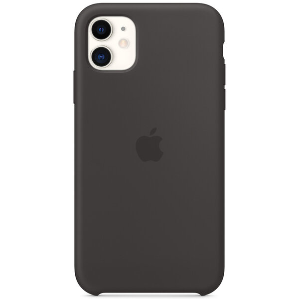 Apple - Silicone Backcover voor Apple iPhone 11 - Black