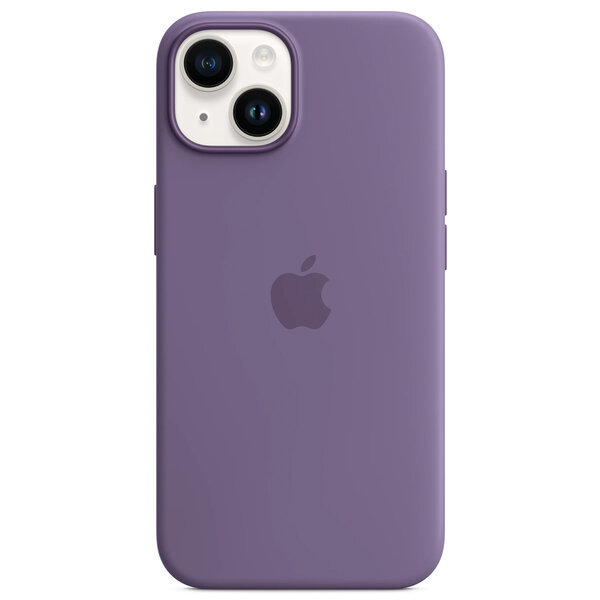 Apple - Silicone Backcover MagSafe voor Apple iPhone 14 - Iris Purple