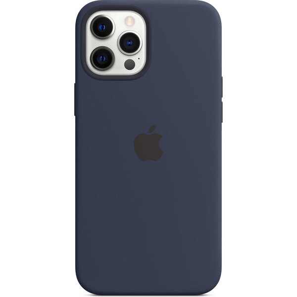 Apple - Silicone Backcover MagSafe voor Apple iPhone 12 Pro Max - Deep Navy