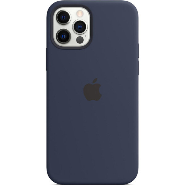Apple - Silicone Backcover MagSafe voor Apple iPhone 12 (Pro) - Deep Navy
