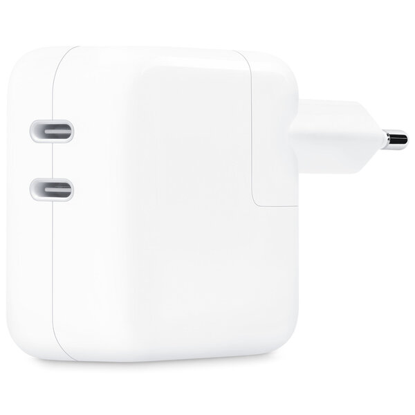 Apple - Originele USB-C Power Adapter - Oplader - Dubbele USB-C aansluiting - 35W - White