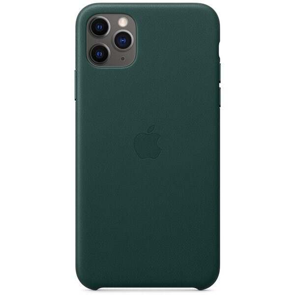 Apple - Leather Backcover voor Apple iPhone 11 Pro Max - Forest Green