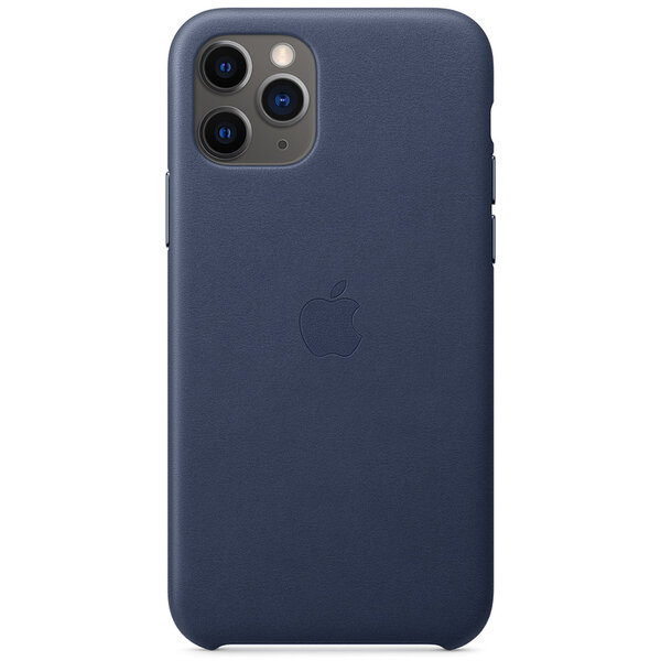 Apple - Leather Backcover voor Apple iPhone 11 Pro - Midnight Blue